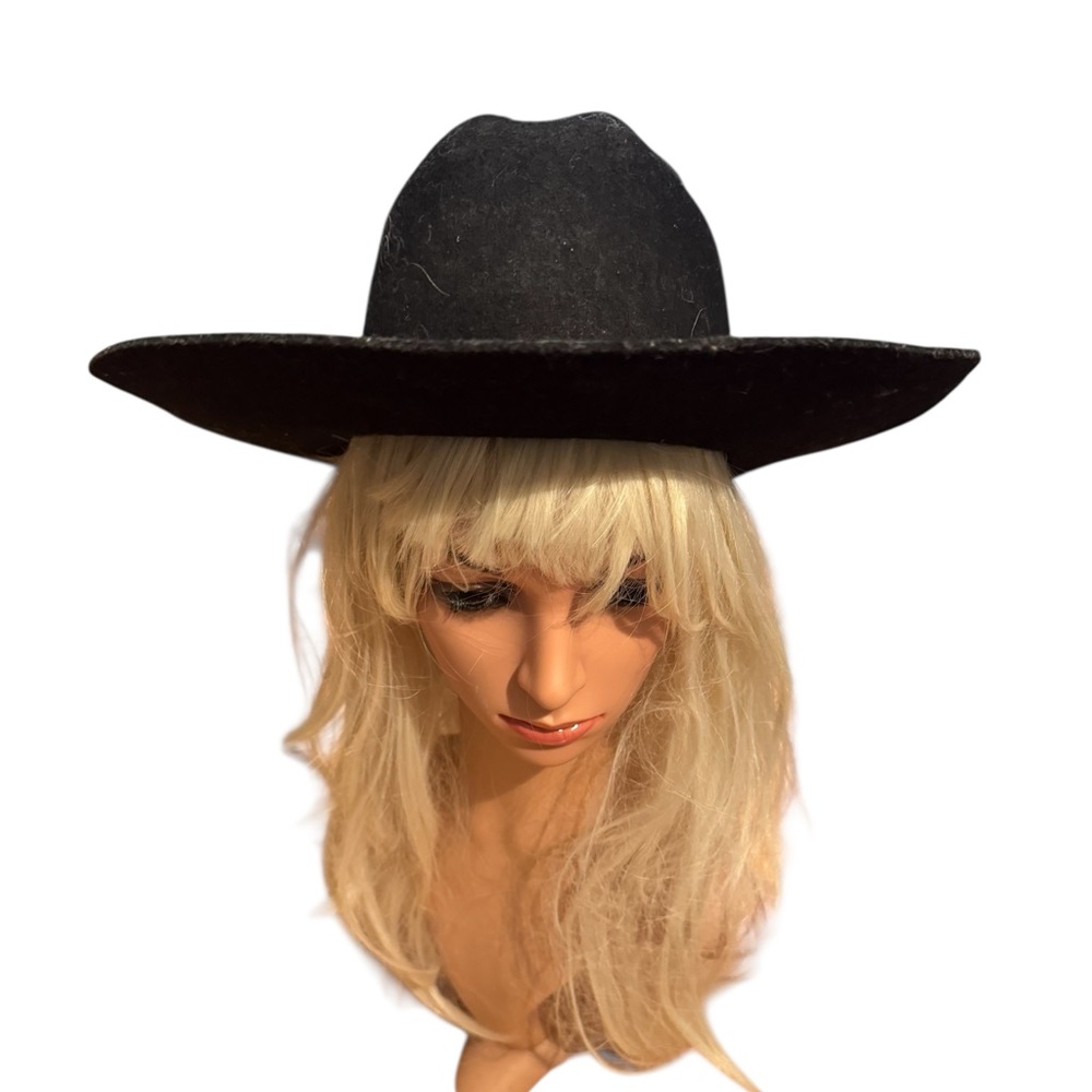 Awesome Lanning Wide Brim Black Mens Womens Hat South Western Cowboy Gambler